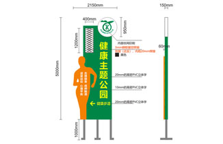 健康主题公园标识导视系统设计方案